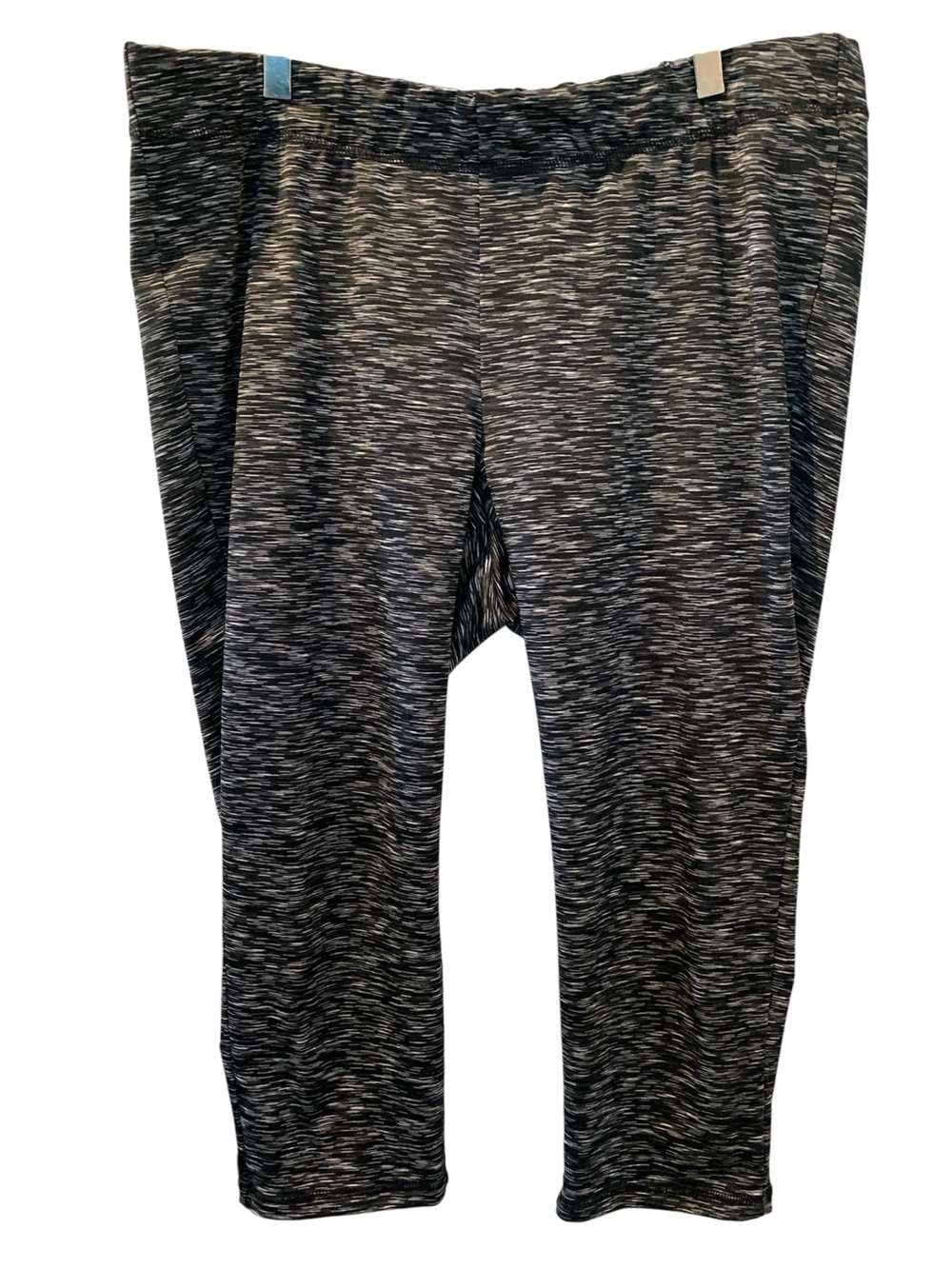 LIVI ACTIVE Lane Bryant Women’s Black & White Cropped Leggings Size 18/20